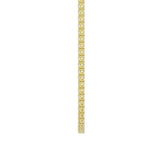 14K YELLOW GOLD 4 3/4CT 18" ROUND DIAMOND LADIES TENNIS NECKLACE