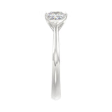 LADIES SOLITAIRE RING 1 1/2CT PRINCESS DIAMOND 14K WHITE GOLD