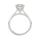 LADIES SOLITAIRE RING 2CT PRINCESS DIAMOND 14K WHITE GOLD