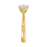 LADIES SOLITAIRE RING 2CT PRINCESS DIAMOND 14K YELLOW GOLD