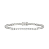 LADIES BRACELET 7CT ROUND DIAMOND 14K WHITE GOLD