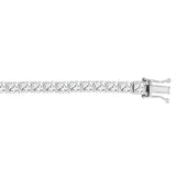 LADIES BRACELET 11CT ROUND DIAMOND 14K WHITE GOLD