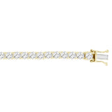 LADIES BRACELET 11CT ROUND DIAMOND 14K YELLOW GOLD