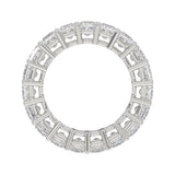 LADIES ETERNITY BAND 4 3/4CT PRINCESS DIAMOND 14K WHITE GOLD