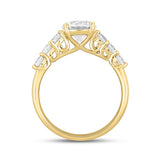 LADIES RING 2CT ROUND DIAMOND 14K YELLOW GOLD (CENTER STONE ROUND DIAMOND 1 1/2CT )