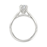 LADIES SOLITAIRE RING 2CT PEAR DIAMOND 14K WHITE GOLD