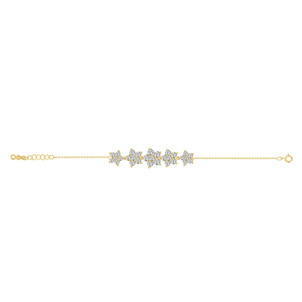 LADIES BRACELET 2 3/4CT ROUND DIAMOND 14K YELLOW GOLD