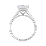 LADIES RING 2CT PRINCESS DIAMOND 14K WHITE GOLD (CENTER STONE PRINCESS DIAMOND 1 1/2CT )