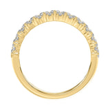 14K YELLOW GOLD 1 1/2CT ROUND/MARQUISE DIAMOND LADIES BAND