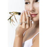 14K WHITE GOLD 1 3/4CT ROUND/MARQUISE DIAMOND LADIES RING (CENTER STONE ROUND DIAMOND 1CT )