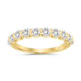 LADIES BAND 1CT ROUND DIAMOND 14K YELLOW GOLD