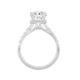 14K WHITE GOLD 2 1/2CT ROUND DIAMOND LADIES RING (CENTER STONE ROUND DIAMOND 2CT )