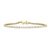 14K YELLOW GOLD 2CT ROUND DIAMOND LADIES BRACELETS