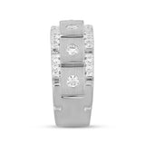 MEN'S BAND 1/2CT ROUND DIAMOND 14K WHITE GOLD