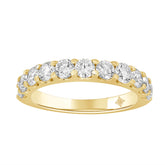 LADIES BAND 1CT ROUND DIAMOND 14K YELLOW GOLD
