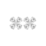 LADIES EARRINGS 1 1/3CT PEAR DIAMOND 14K WHITE GOLD
