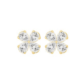 LADIES EARRINGS 1 1/3CT PEAR DIAMOND 14K YELLOW GOLD