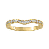 14K YELLOW GOLD 1/4CT ROUND DIAMOND LADIES RING