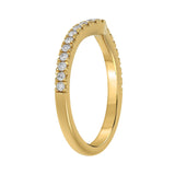 14K YELLOW GOLD 1/4CT ROUND DIAMOND LADIES RING