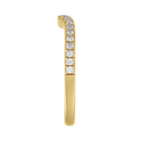 14K YELLOW GOLD 1/4CT ROUND DIAMOND LADIES RING