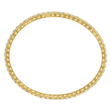 LADIES BANGLE 4CT ROUND DIAMOND 14K YELLOW GOLD