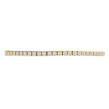 LADIES BANGLE 4CT ROUND DIAMOND 14K YELLOW GOLD