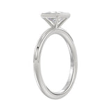 LADIES SOLITAIRE RING 1CT PRINCESS DIAMOND 14K WHITE GOLD (CENTER STONE PRINCESS DIAMOND 1CT )