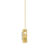 LADIES SOLITAIRE PENDANT 2CT OVAL DIAMOND 14K YELLOW GOLD