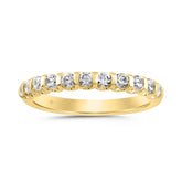 LADIES BAND 1/2CT ROUND DIAMOND 14K YELLOW GOLD