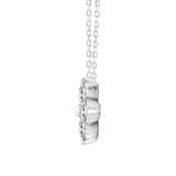 LADIES PENDANT 1CT ROUND DIAMOND 14K WHITE GOLD