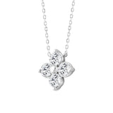LADIES PENDANT 1CT ROUND DIAMOND 14K WHITE GOLD