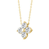 LADIES PENDANT 1CT ROUND DIAMOND 14K YELLOW GOLD