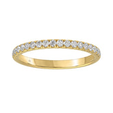 14K YELLOW GOLD 1/4CT ROUND DIAMOND LADIES BAND
