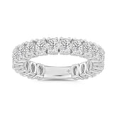 LADIES ETERNITY BAND 3CT OVAL DIAMOND 18K WHITE GOLD