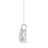 LADIES SOLITAIRE PENDANT 2 1/2CT PEAR DIAMOND 14K WHITE GOLD