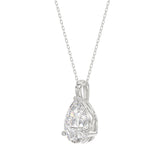 LADIES SOLITAIRE PENDANT 2 1/2CT PEAR DIAMOND 14K WHITE GOLD