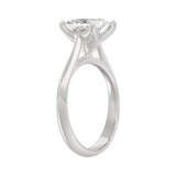 LADIES SOLITAIRE RING 2 1/2CT PRINCESS DIAMOND 14K WHITE GOLD