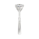 LADIES SOLITAIRE RING 2 1/2CT PRINCESS DIAMOND 14K WHITE GOLD