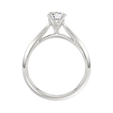LADIES RING 0.75CT ROUND DIAMOND 14K WHITE GOLD