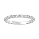 14K WHITE GOLD 1/4CT ROUND DIAMOND LADIES BAND