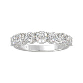 14K WHITE GOLD 2.00CT ROUND DIAMOND LADIES BAND