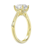 14K YELLOW GOLD 4.00CT ROUND DIAMOND BRIDAL SET (CENTER STONE ROUND DIAMOND 2CT)