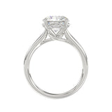 LADIES BRIDAL SET 4 1/10CT ROUND DIAMOND 14K WHITE GOLD (CENTER STONE ROUND DIAMOND 2 1/2CT)
