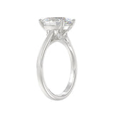 14K WHITE GOLD 4 1/2CT ROUND/OVAL DIAMOND LADIES BRIDAL SET (CENTER STONE OVAL DIAMOND 3.00CT)