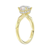 14K YELLOW GOLD 3 5/8CT ROUND DIAMOND BRIDAL SET (CENTER STONE ROUND DIAMOND 2CT)