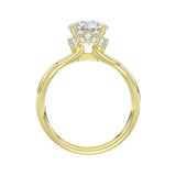 14K YELLOW GOLD 3 5/8CT ROUND DIAMOND BRIDAL SET (CENTER STONE ROUND DIAMOND 2CT)