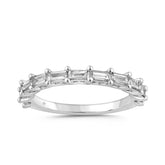 LADIES BAND 1/2CT BAGUETTE DIAMOND 14K WHITE GOLD