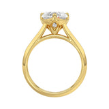 LADIES SOLITAIRE RING 2.00CT HEART DIAMOND 14K YELLOW GOLD