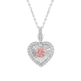 14K WHITE GOLD 3/4CT ROUND DIAMOND LADIES PENDANT WITH CHAIN