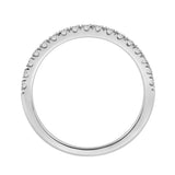 14K WHITE GOLD 3/8CT ROUND DIAMOND LADIES BAND